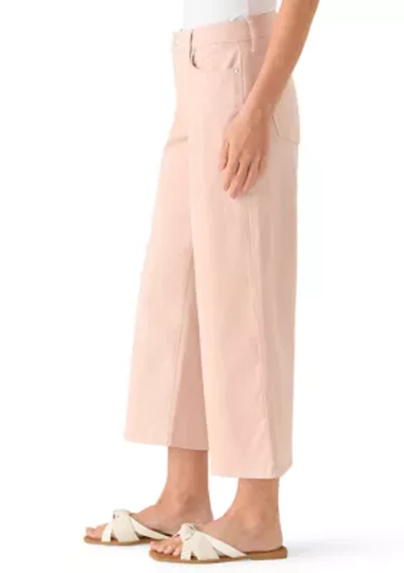 Women's Wide Leg Cropped Jeans