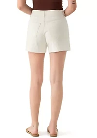 Women's High Rise Embroidered Shorts