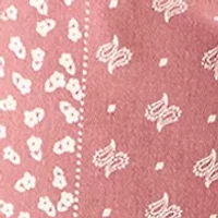 Women's Mid-Rise Printed Barrel Pants