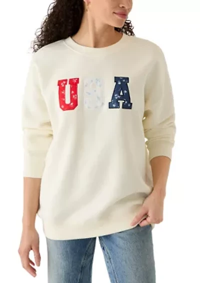 Women's Crew Neck USA Sweatshirt
