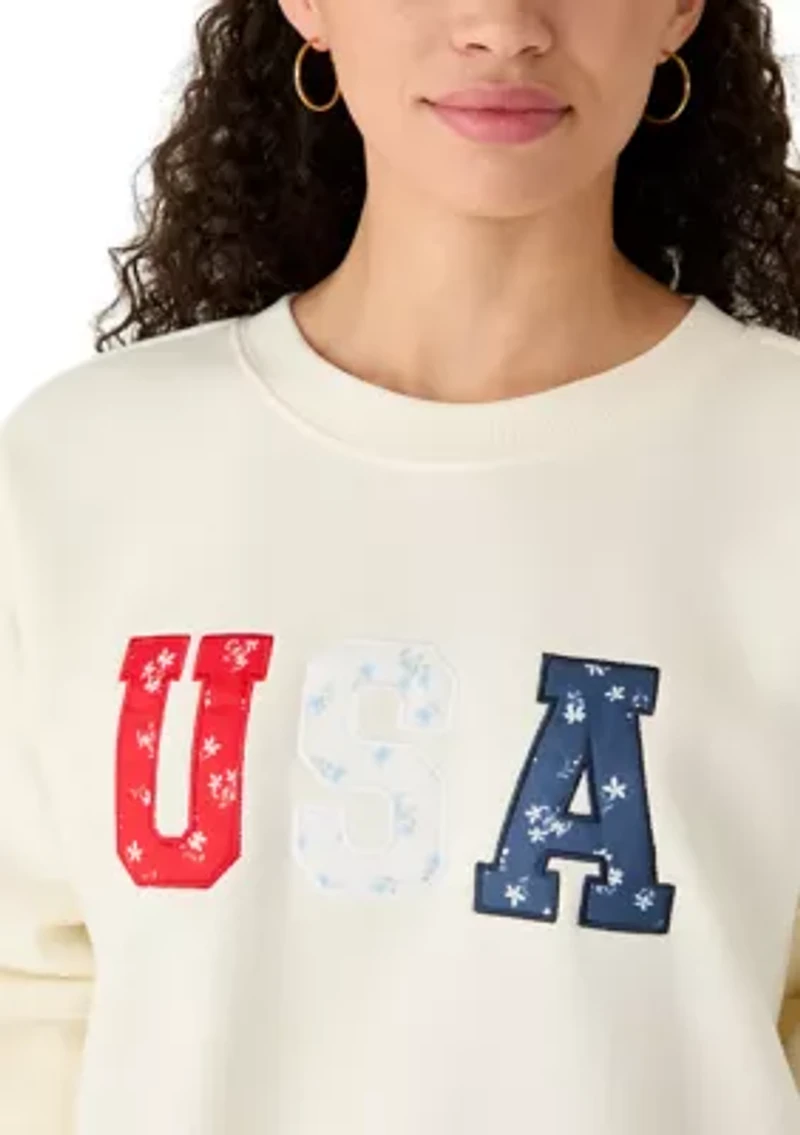Women's Crew Neck USA Sweatshirt