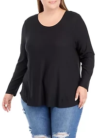 Plus Long Sleeve Yummy T-Shirt