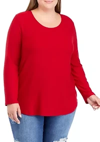 Plus Long Sleeve Yummy T-Shirt