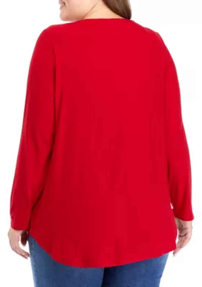 Plus Long Sleeve Yummy T-Shirt