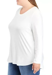 Plus Long Sleeve Yummy T-Shirt