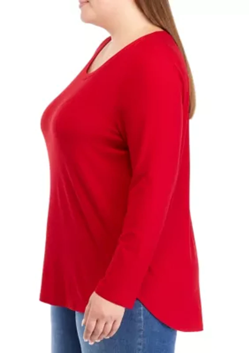 Plus Long Sleeve Yummy T-Shirt