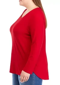 Plus Long Sleeve Yummy T-Shirt