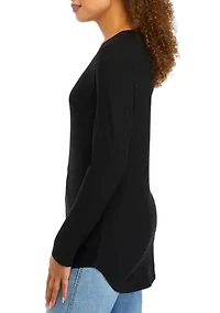 Juniors' Long Sleeve Yummy T-Shirt