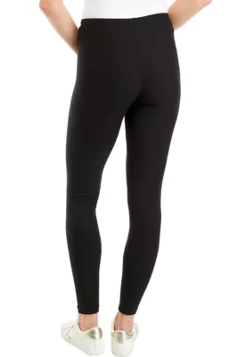 Juniors' Elastic Waist Leggings