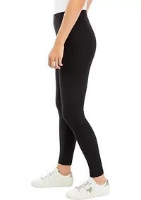 Juniors' Elastic Waist Leggings