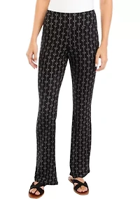 Juniors' Pull On Ribbed Flare Pants