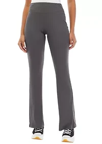 Juniors' Pull On Ribbed Flare Pants