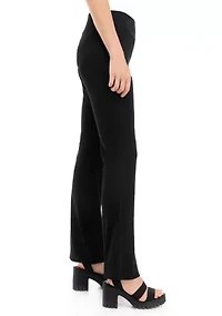 Juniors' Pull On Ribbed Flare Pants
