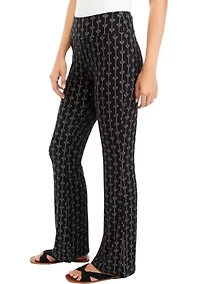 Juniors' Pull On Ribbed Flare Pants
