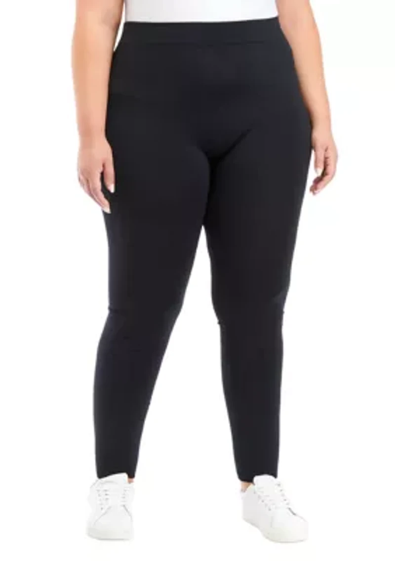 Plus Solid Fleece Leggings