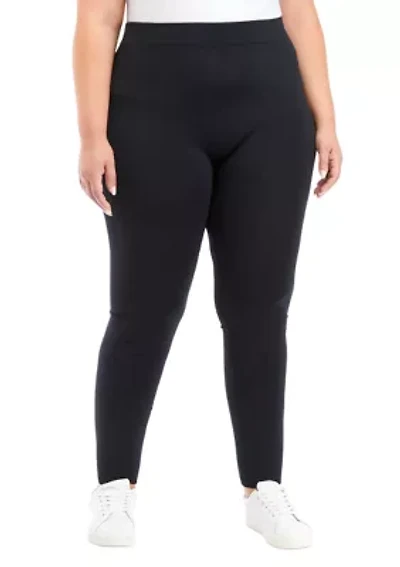 Plus Solid Fleece Leggings