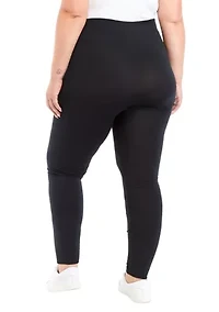Plus Solid Fleece Leggings