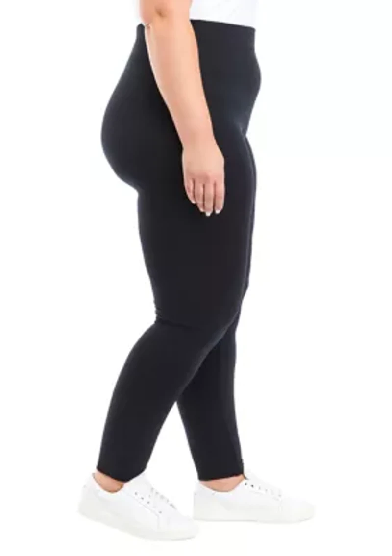 Plus Solid Fleece Leggings
