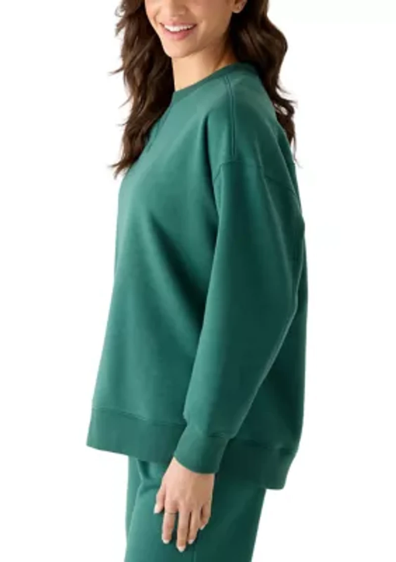 Women's Crew Neck Drop Shoulder Sweatshirt
