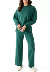 Women's Crew Neck Drop Shoulder Sweatshirt