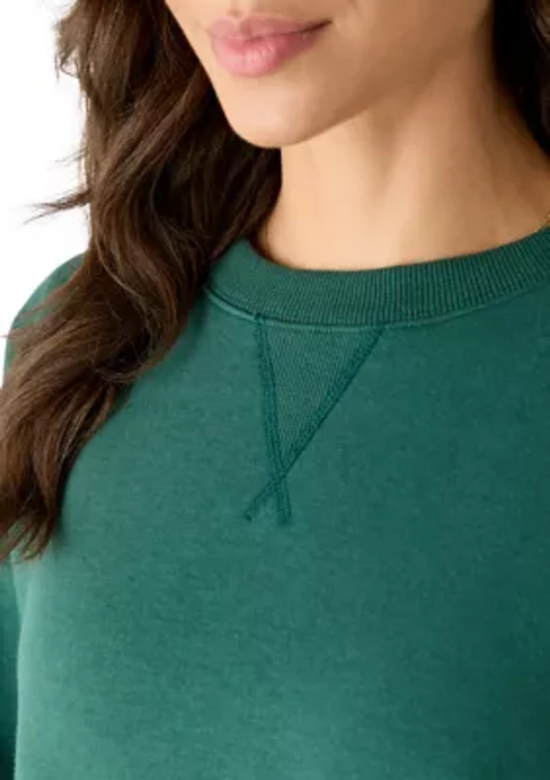 Women's Crew Neck Drop Shoulder Sweatshirt