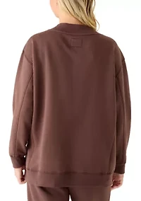 Women's V-Neck Oversized Pullover