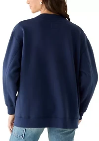 Women's V-Neck Oversized Pullover