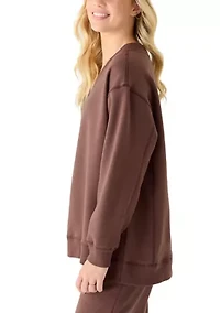 Women's V-Neck Oversized Pullover