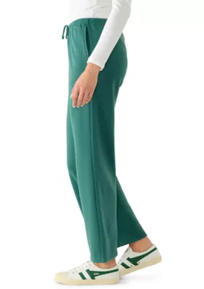 Women's Wide Leg Drawstring Waist Pull On Pants