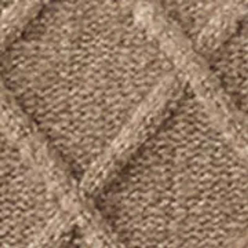 Women's Long Raglan Sleeve Crew Neck Cable Knit Sweater