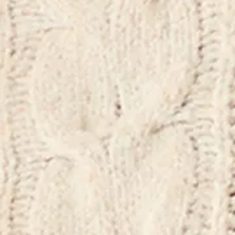 Women's Long Sleeve Crew Neck Mix Cable Knit Sweater