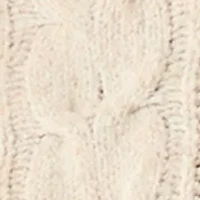 Women's Long Sleeve Crew Neck Mix Cable Knit Sweater