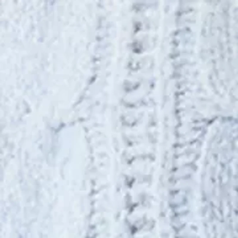 Women's Long Sleeve Crew Neck Mix Cable Knit Sweater