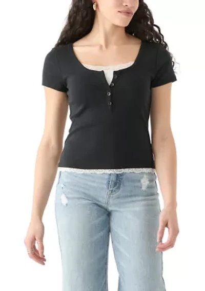 Women's Short Sleeve 1x1 Ribbed T-Shirt