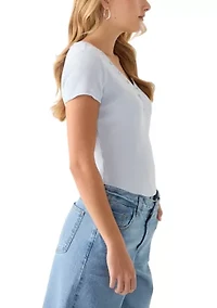 Women's V-Neck Short Sleeve Top