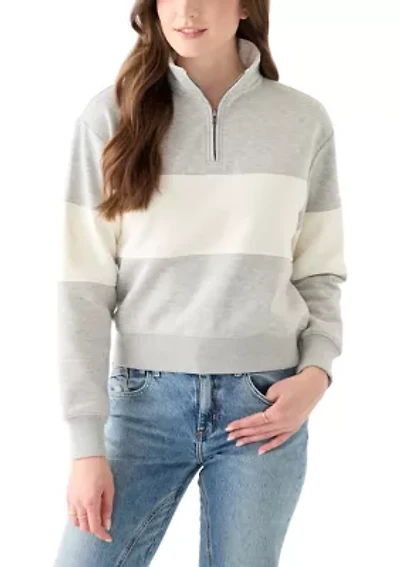 Women's Half Zip Mock Sweatshirt