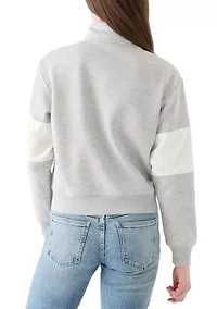 Women's Half Zip Mock Sweatshirt