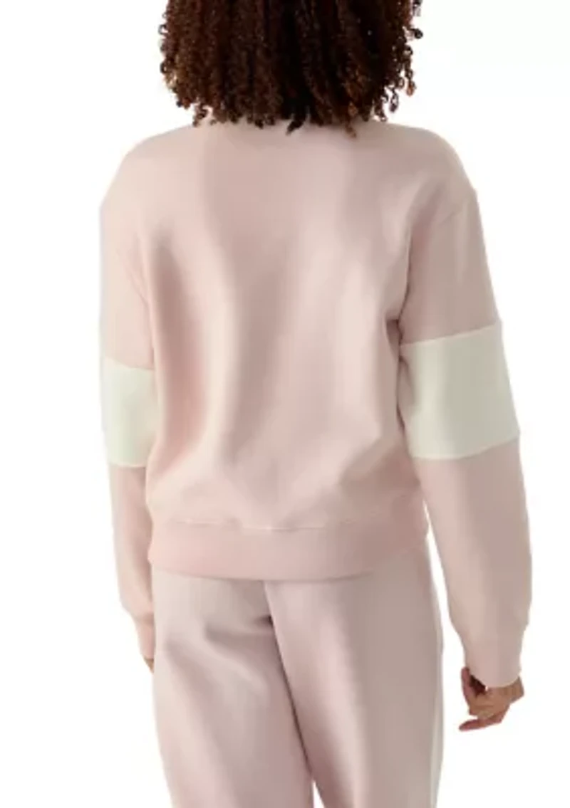 Women's Half Zip Mock Sweatshirt