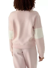 Women's Half Zip Mock Sweatshirt