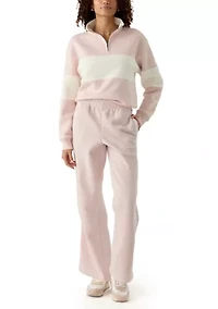 Women's Half Zip Mock Sweatshirt