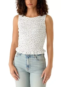 Women's Sleeveless Boat Neck Top