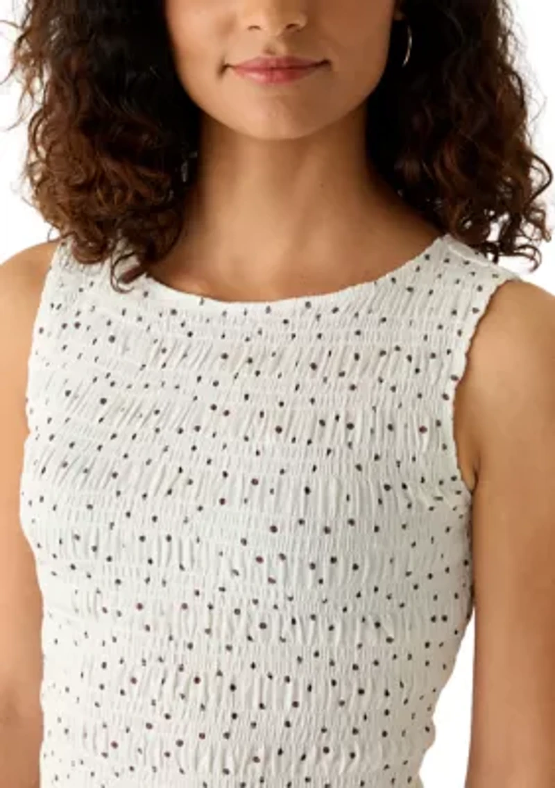 Women's Sleeveless Boat Neck Top