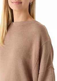 Women's Drop Shoulder Pullover Sweater