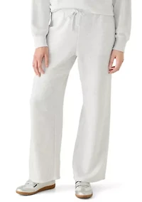 Women's Elastic Waist Straight Leg Pants