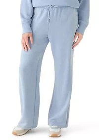 Women's Elastic Waist Straight Leg Pants