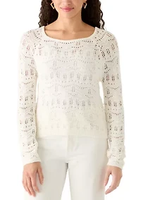 Women's Long Sleeves Tie Back Sweater
