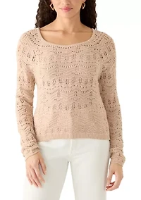 Women's Long Sleeves Tie Back Sweater