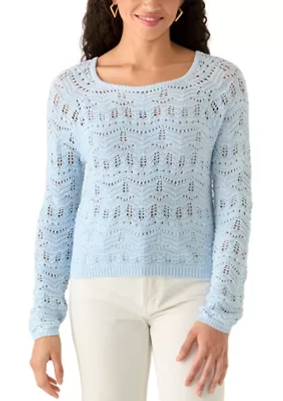 Women's Long Sleeves Tie Back Sweater