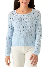 Women's Long Sleeves Tie Back Sweater