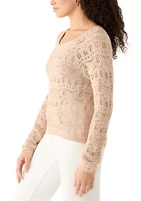 Women's Long Sleeves Tie Back Sweater